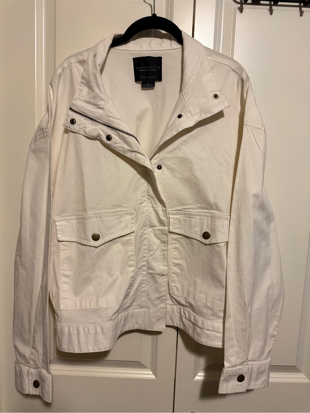Sanctuary Women's Off-White Utility Jacket